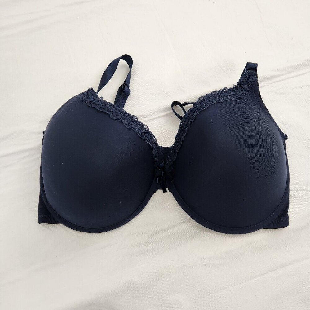 Love Affair Bra 40DD Navy Women's Underwire Lace